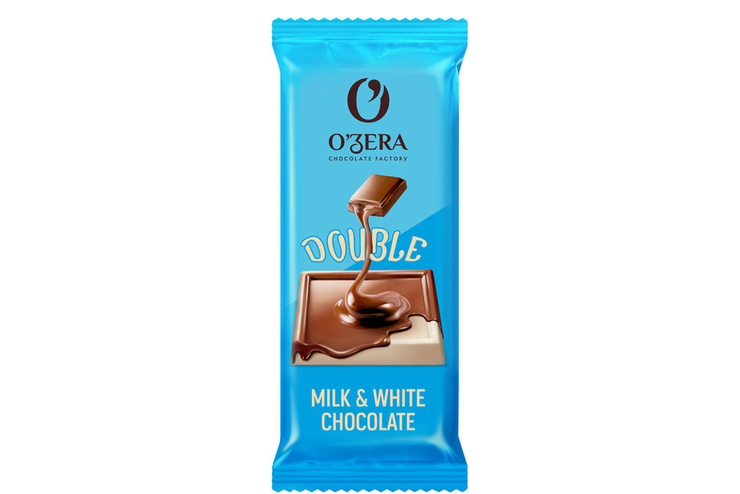 «O'Zera», шоколад Double Milk & White chocolate, 24 г