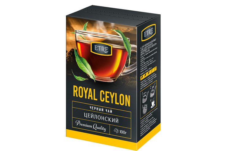 «ETRE», чай Royal Ceylon черный цейлонский листовой, 100 г «ETRE», чай Royal Ceylon черный цейлонский листовой, 100 г