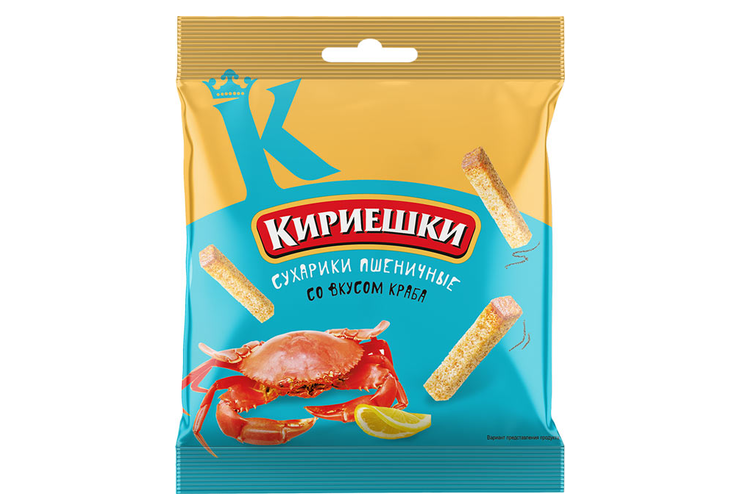«Кириешки», сухарики со вкусом краба, 40 г «Кириешки», сухарики со вкусом краба, 40 г
