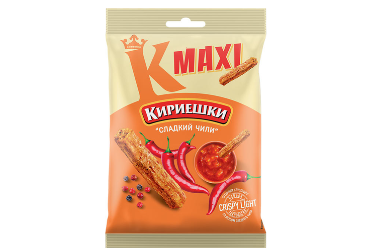 «Кириешки Maxi», сухарики со вкусом сладкого чили, 60 г