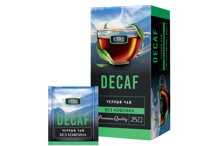 «ETRE», чай черный Decaf, 25 пакетиков, 45 г