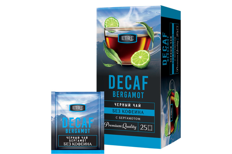 «ETRE», чай черный Decaf Bergamot, 25 пакетиков, 45 г «ETRE», чай черный Decaf Bergamot, 25 пакетиков, 45 г