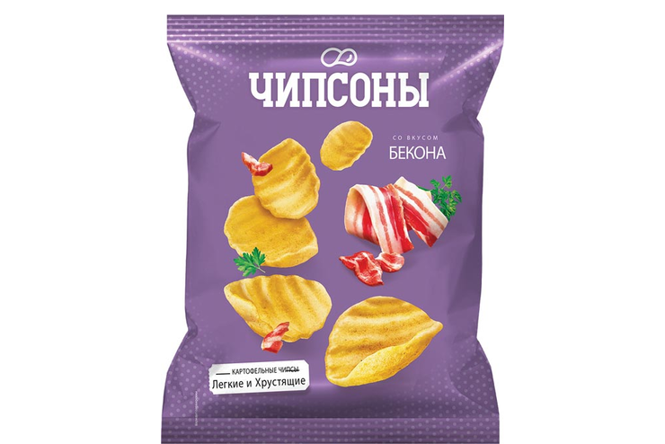 «Чипсоны», чипсы со вкусом бекона, 90 г