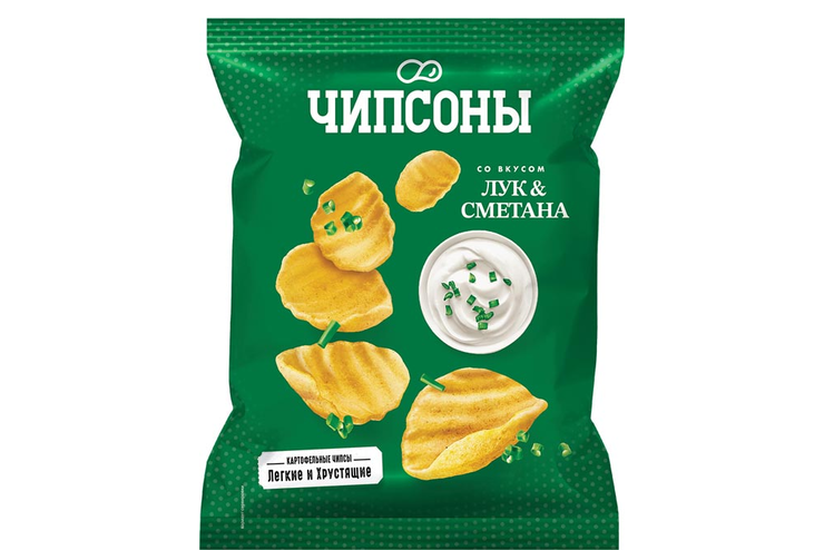 «Чипсоны», чипсы со вкусом сметаны и лука, 90 г