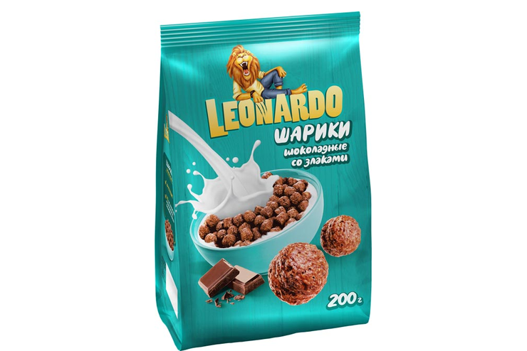 «Leonardo», готовый завтрак «Шоколадные шарики», 200 г