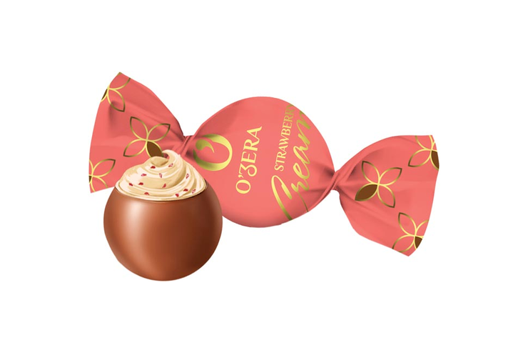 «O'Zera», конфеты шоколадные «Strawberry cream» (упаковка 0,5 кг)
