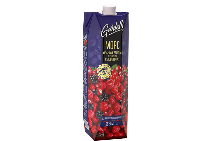 «Gardelli», морс «Лесные ягоды и красная смородина», 1л