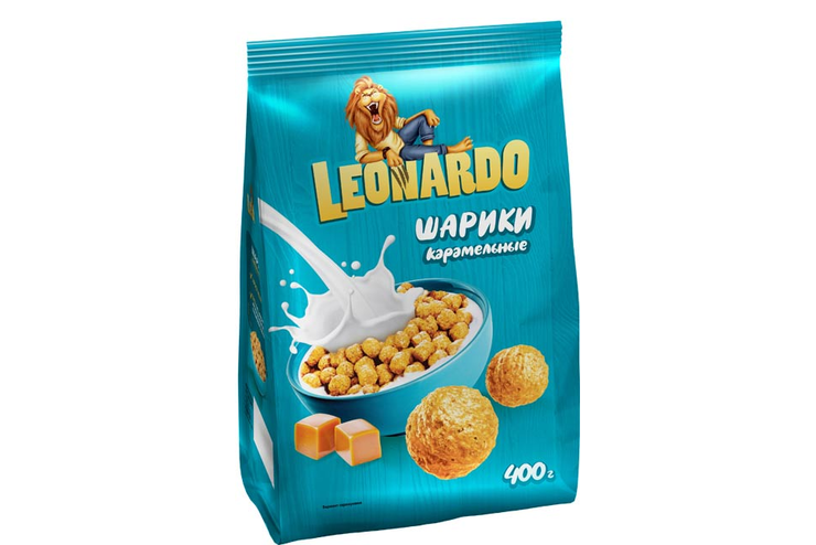 «Leonardo», готовый завтрак «Шарики карамельные», 400 г «Leonardo», готовый завтрак «Шарики карамельные», 400 г