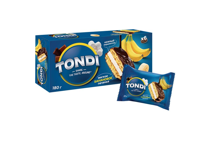 «Tondi», choco Pie банановый, 180 г