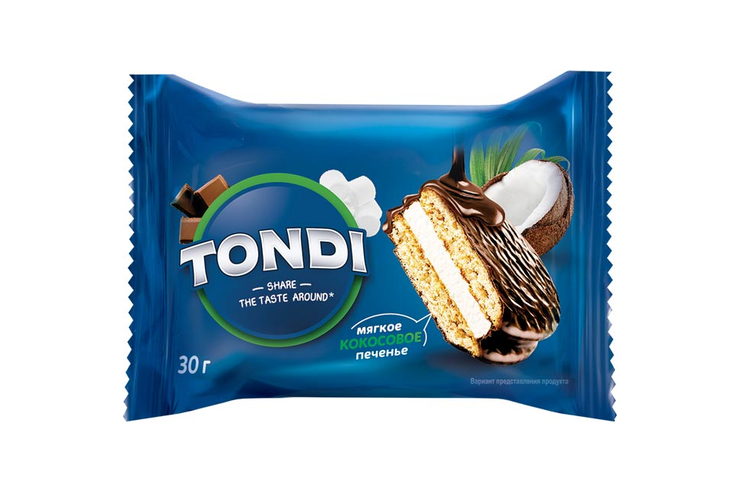 «Tondi», choco Pie кокосовый (коробка 2,13 кг)