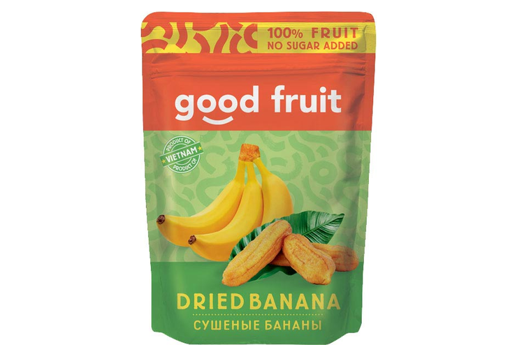 «GOOD FRUIT», бананы сушеные, 100 г