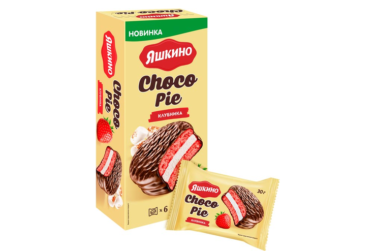 «Яшкино», choco Pie клубничный, 180 г «Яшкино», choco Pie клубничный, 180 г