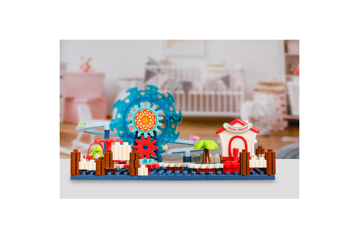 Конструктор с шестеренками, 130 деталей