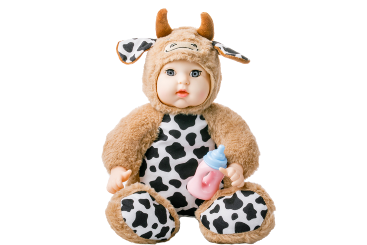 Мягкая кукла «Sugar Doll» в костюме бычка