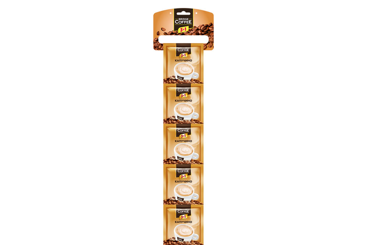 «Bridge Coffee», напиток кофейный  3 в 1 Капучино, 20 г
