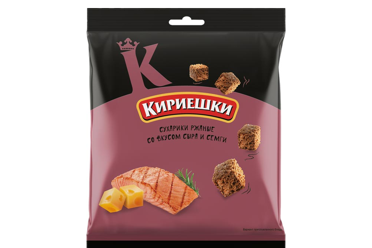 «Кириешки», сухарики со вкусом сёмги с сыром, 200 г