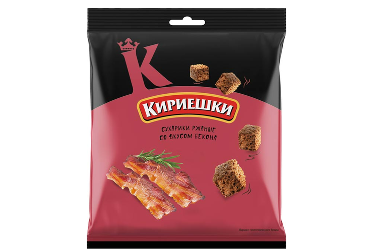 «Кириешки», сухарики со вкусом бекона, 200 г