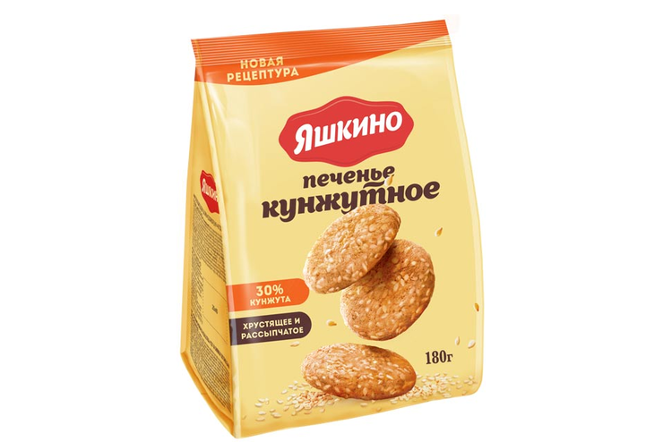 «Яшкино», печенье «Кунжутное», 180 г «Яшкино», печенье «Кунжутное», 180 г