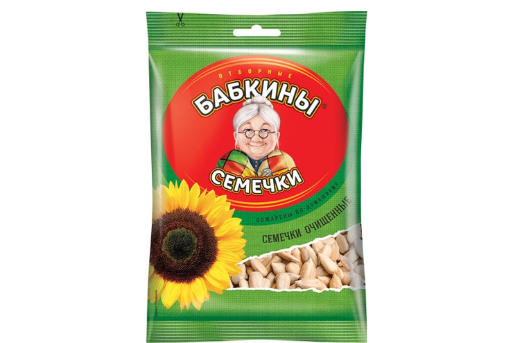 «Бабкины семечки», семечки жареные, очищенные, 100 г