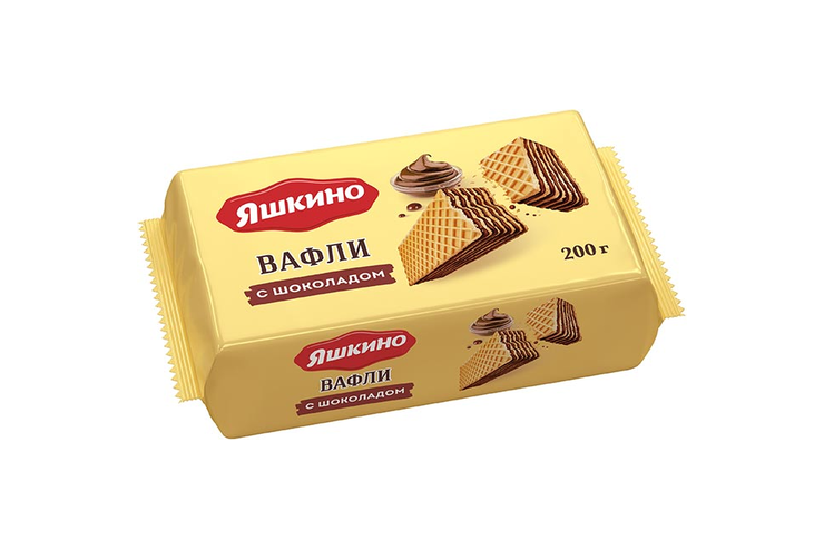 «Яшкино», вафли с шоколадом, 200 г «Яшкино», вафли с шоколадом, 200 г