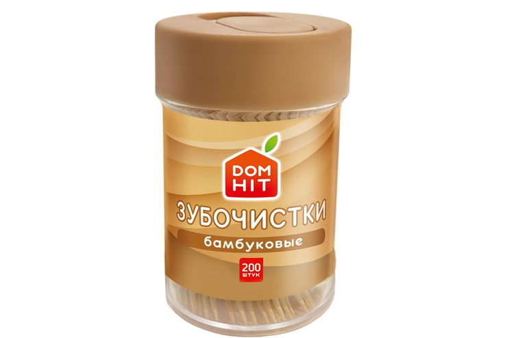 Зубочистки бамбуковые, 200шт. «DOMHIT», 48,6 г