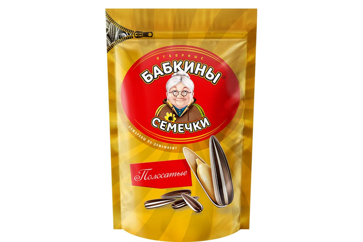 «Бабкины семечки», семечки полосатые, жареные, 240 г