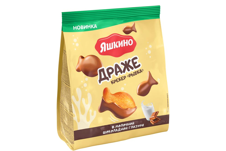 Драже  крекер «рыбка» в молочной шоколадной глазури, 180 г
