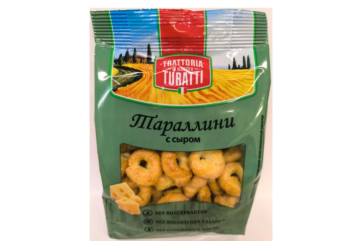 Тараллини Turatti с сырным вкусом, 180 г Тараллини Turatti с сырным вкусом, 180 г