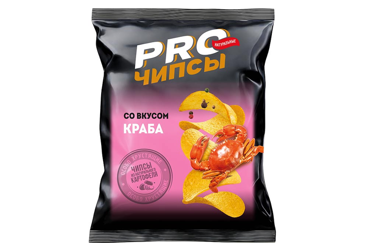 «PRO-Чипсы», чипсы со вкусом краба, 60 г