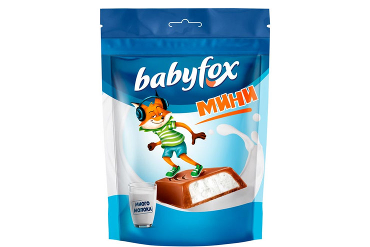 «BabyFox», конфеты mini с молочной начинкой, 120 г