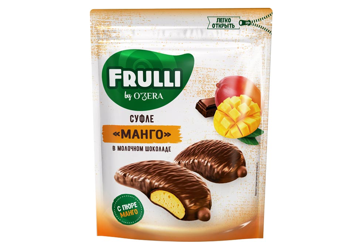 «O'Zera», конфеты Frulli суфле манго в шоколаде, 125 г «O'Zera», конфеты Frulli суфле манго в шоколаде, 125 г