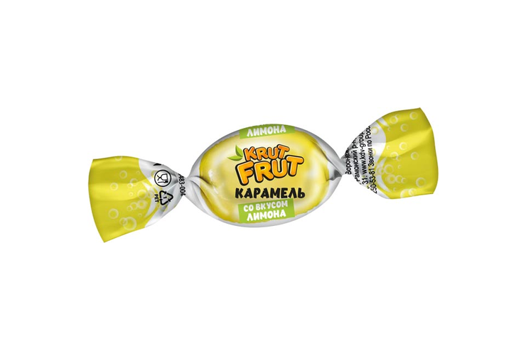«KrutFrut», карамель с шипучей начинкой (коробка 6 кг)