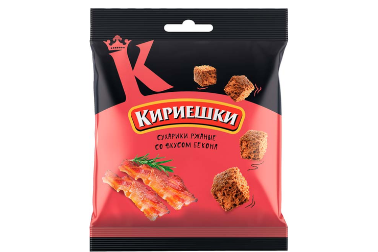 «Кириешки», сухарики со вкусом бекона, 40 г