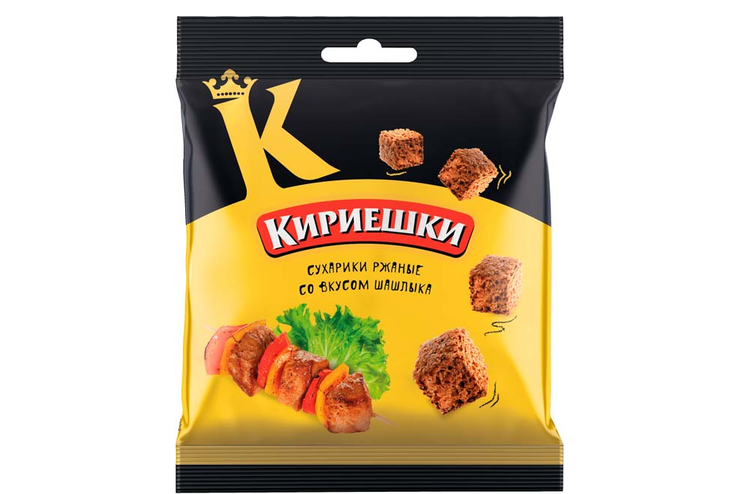 «Кириешки», сухарики со вкусом шашлыка, 40 г