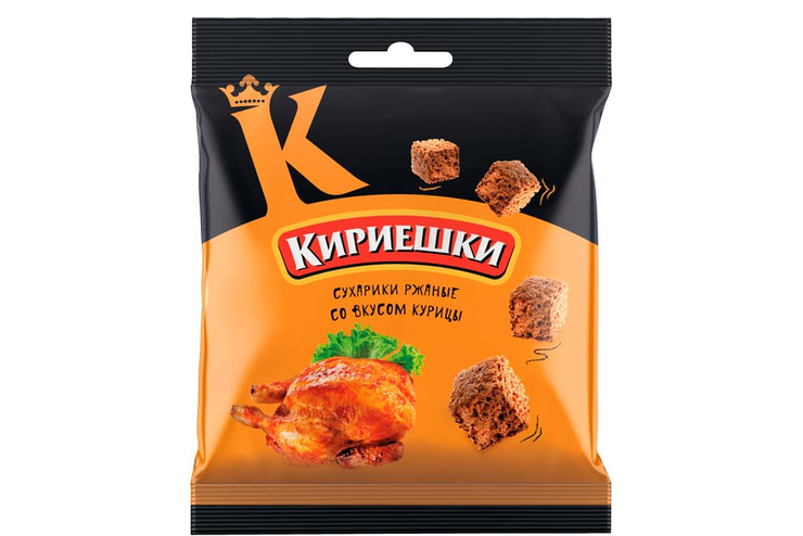 «Кириешки», сухарики со вкусом курицы, 40 г