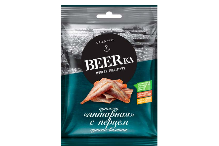 «Beerka», путассу с перцем сушёно-вяленая, 40 г