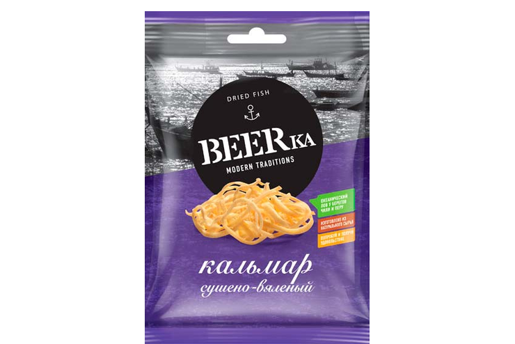 «Beerka», кальмар сушёно-вяленый, 18 г