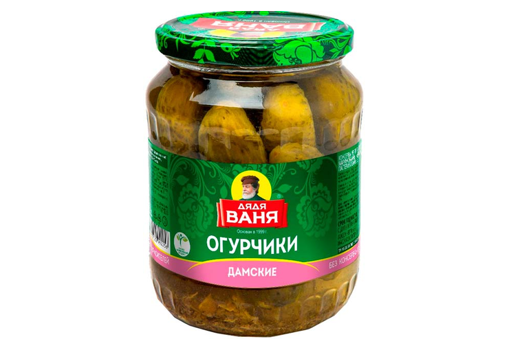 Огурчики маринованные «Дядя Ваня» «Дамские», 680 г