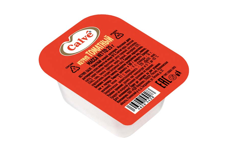 «Calve», кетчуп «Томатный», дип-пот, 25 г
