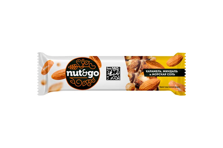 «Nut&Go», батончик миндальный, 34 г
