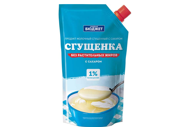 «Семейный бюджет», сгущенка с сахаром 1%, 270 г