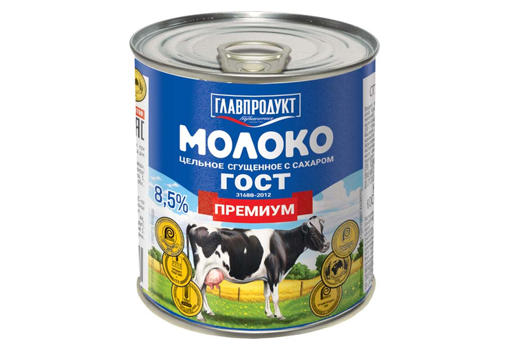 «Главпродукт», молоко сгущенное «Премиум», 360 г