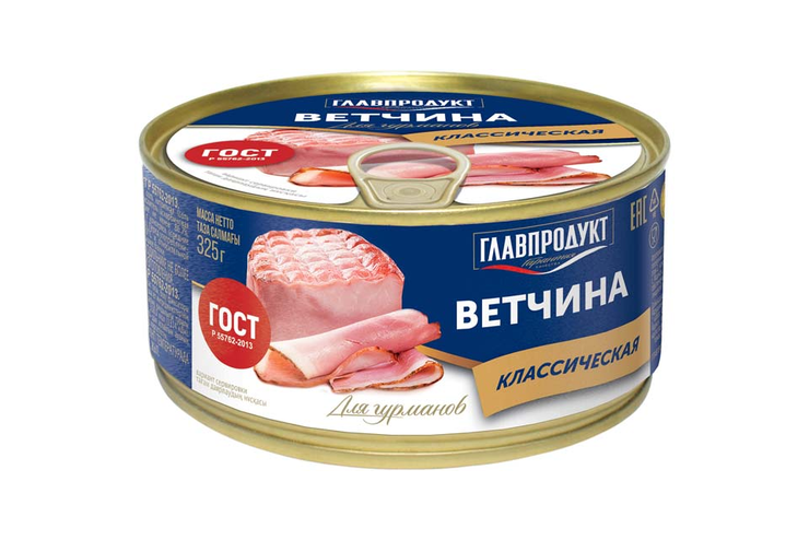 «Главпродукт», ветчина «Классическая», 325 г «Главпродукт», ветчина «Классическая», 325 г
