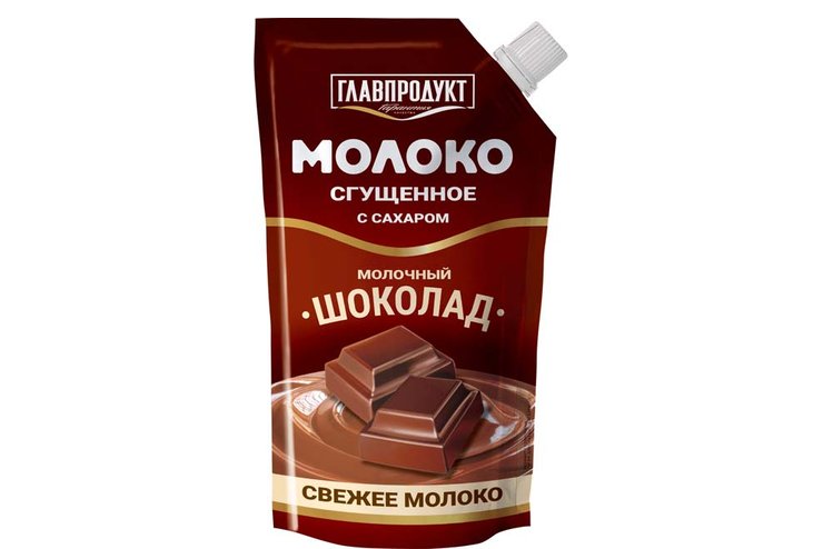 «Главпродукт», молоко сгущенное с молочным шоколадом, 270 г