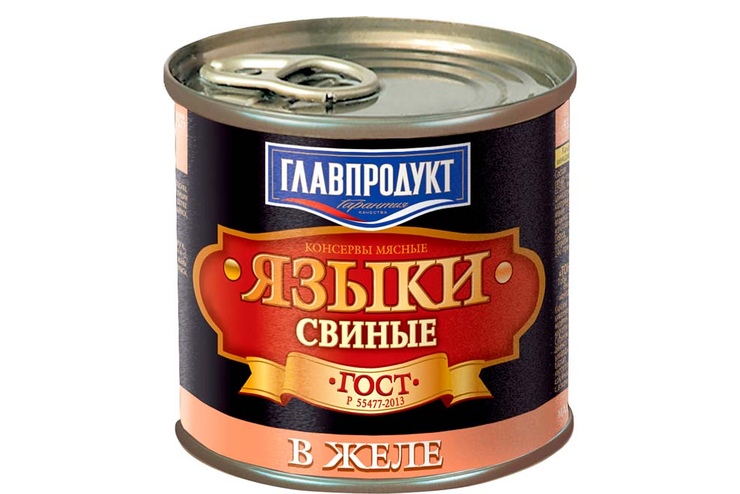 «Главпродукт», языки свиные в желе, 250 г «Главпродукт», языки свиные в желе, 250 г