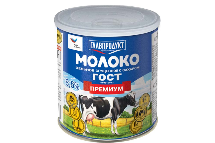 «Главпродукт», молоко сгущенное «Премиум», 380 г