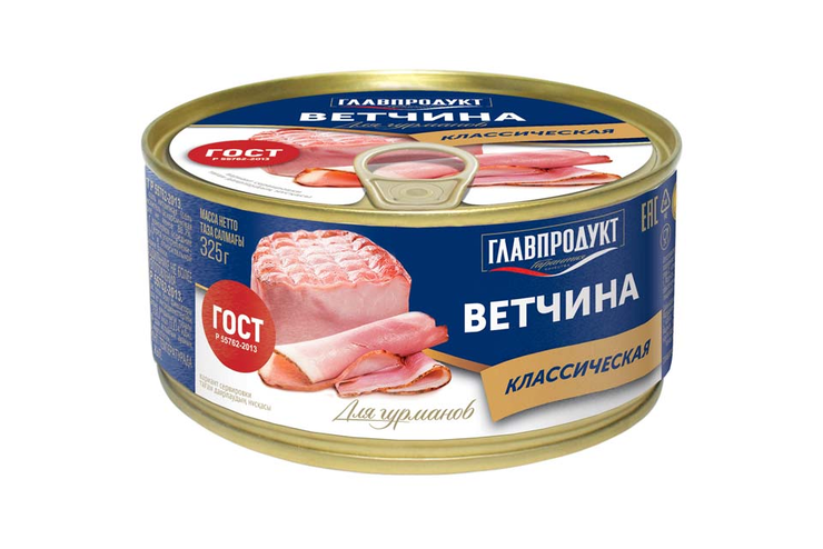 «Главпродукт», ветчина классическая, 325 г «Главпродукт», ветчина классическая, 325 г
