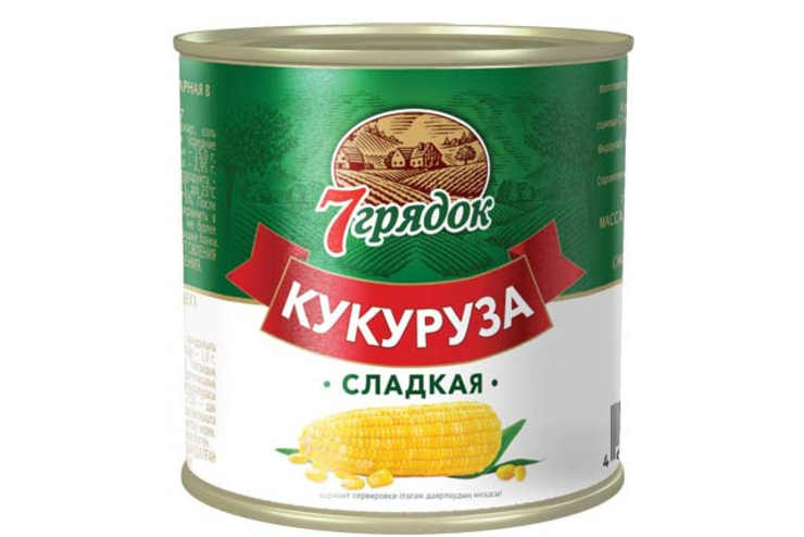 «7 грядок», кукуруза сладкая, 400 г «7 грядок», кукуруза сладкая, 400 г