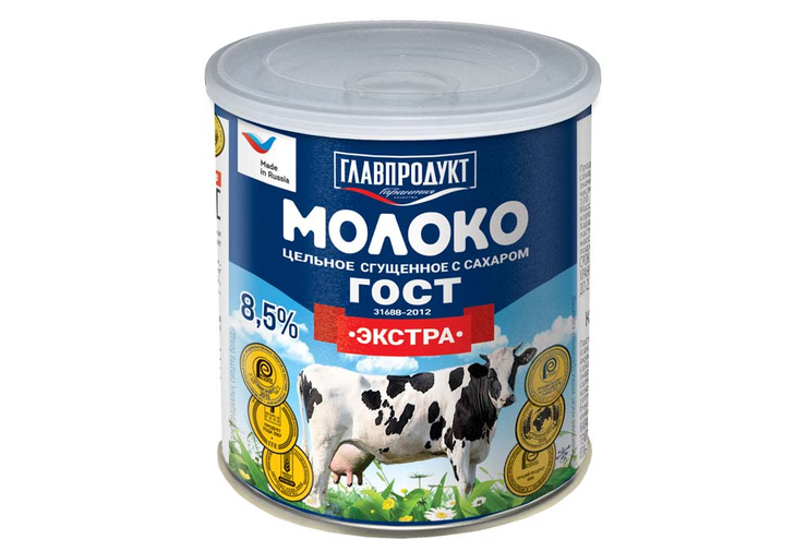 «Главпродукт», молоко сгущенное Экстра, 380 г «Главпродукт», молоко сгущенное Экстра, 380 г