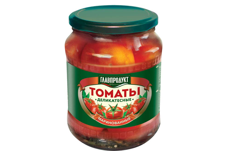 «Главпродукт», томаты маринованные деликатесные, 700 г «Главпродукт», томаты маринованные деликатесные, 700 г